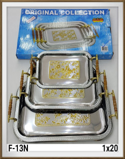 سینی سه تیکه استیل رومانتیک هوم